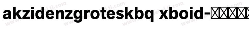 akzidenzgroteskbq xboid字体转换